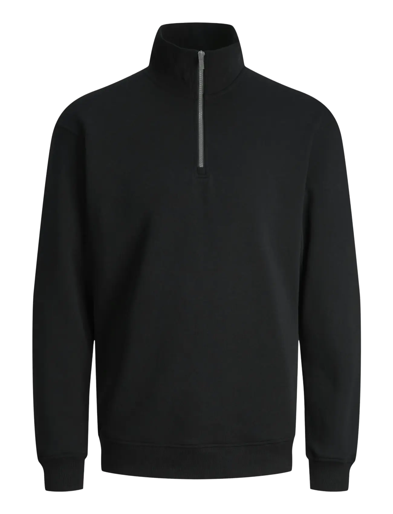 Jack & Jones JJEBRADLEY SWEAT HALF ZIP NOOS - Sweatshirts & hættetrøjer - BLACK / black