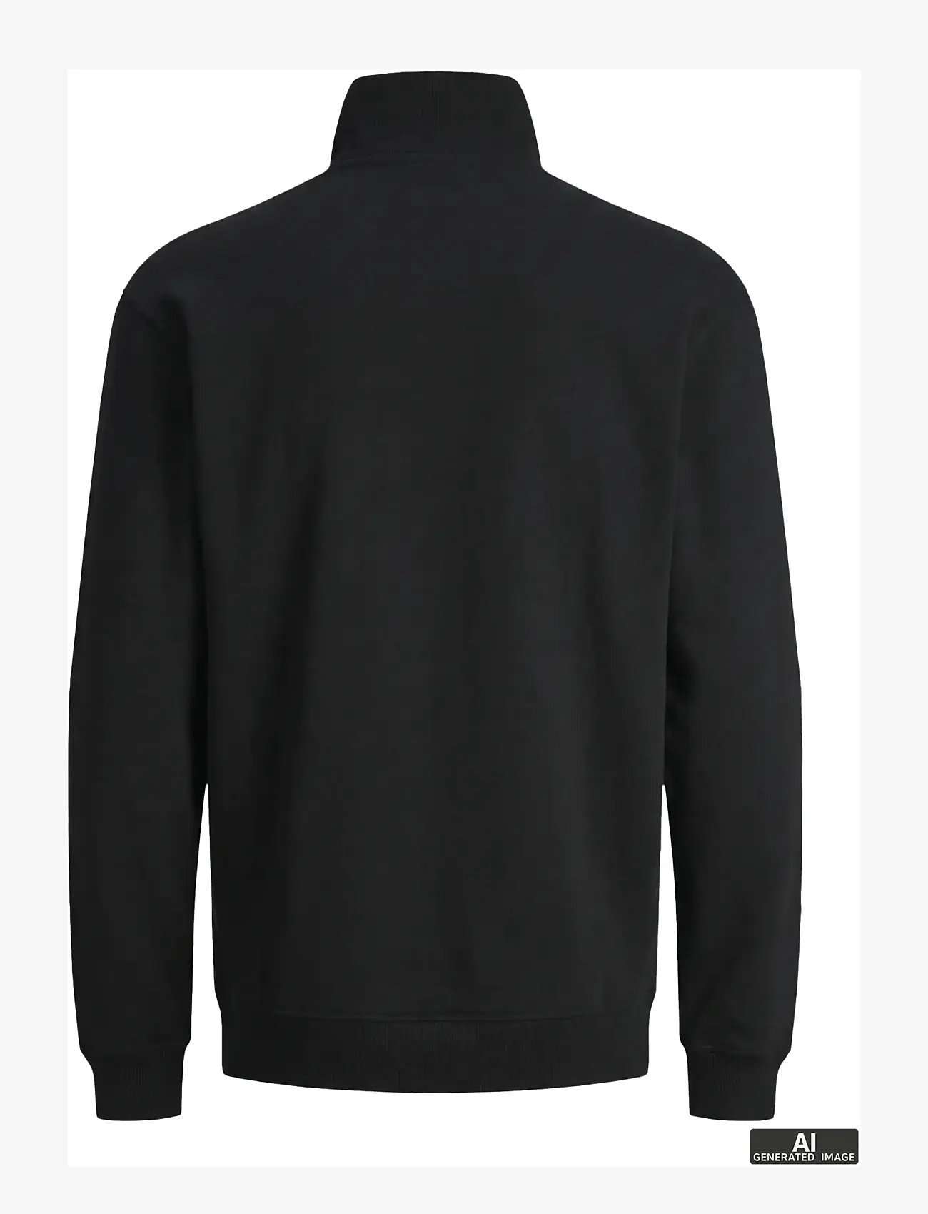 Jack & Jones - JJEBRADLEY SWEAT HALF ZIP NOOS - collections - black - 2