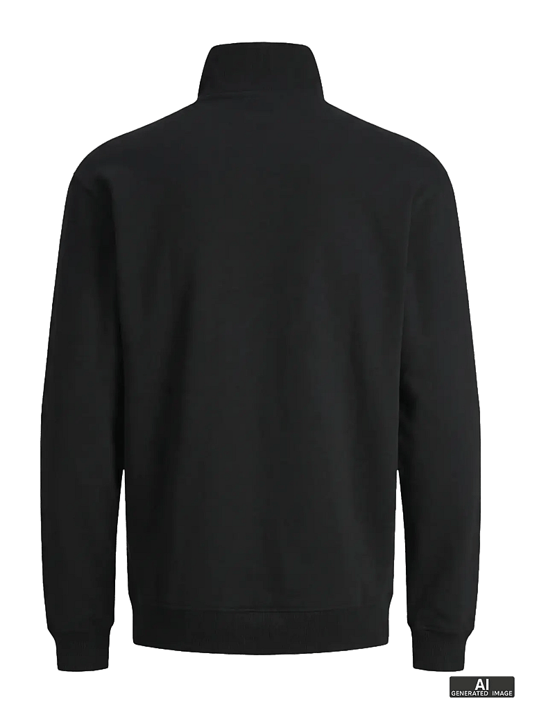Jack & Jones - JJEBRADLEY SWEAT HALF ZIP NOOS - collections - black - 2