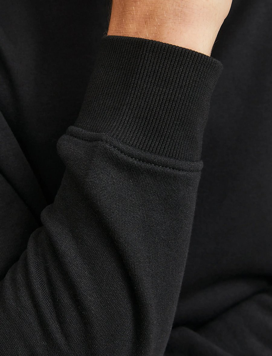 Jack & Jones - JJEBRADLEY SWEAT HALF ZIP NOOS - dressipluusid - black - 5