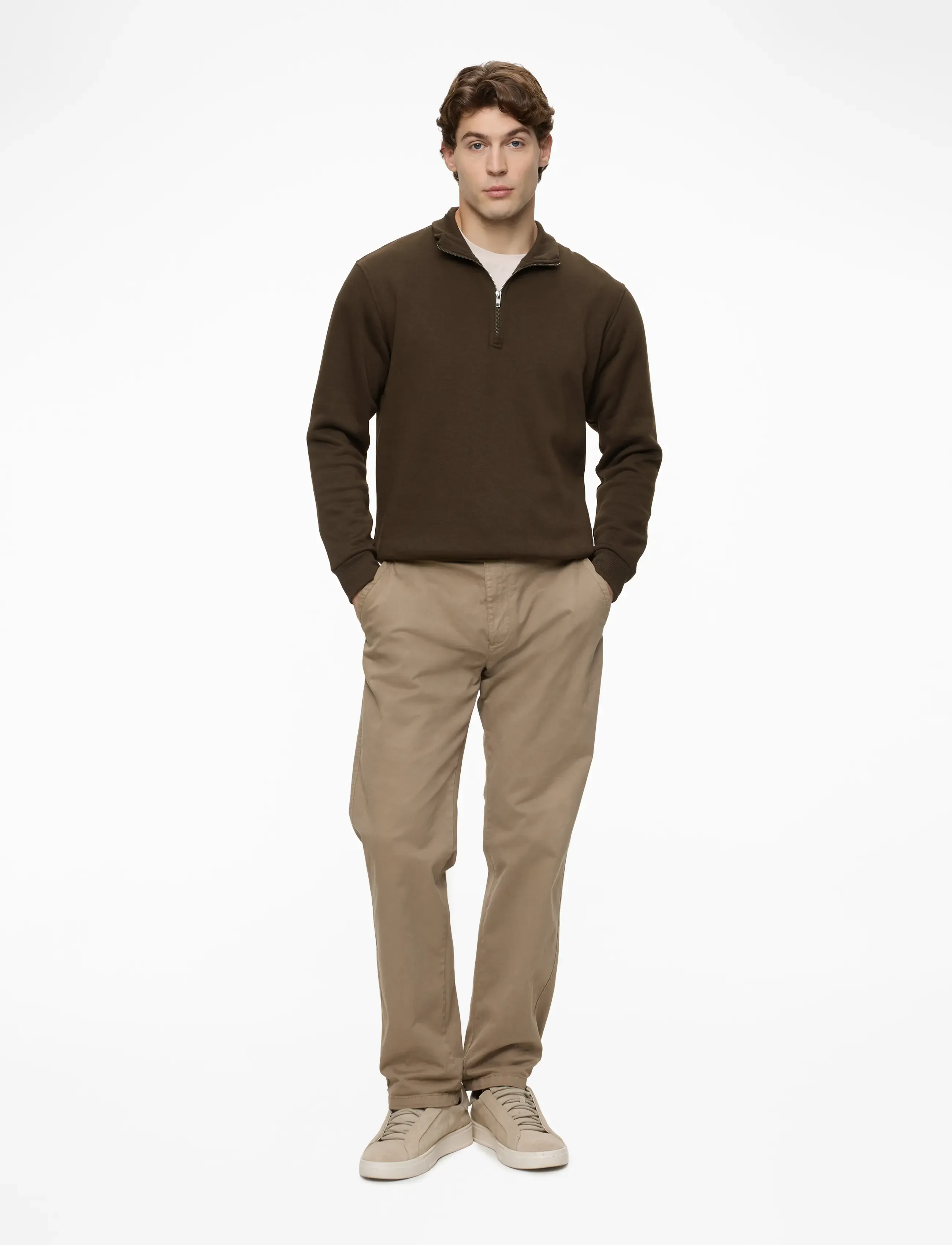 Jack & Jones - JJEBRADLEY SWEAT HALF ZIP NOOS - hettupeysur - delicioso - 2