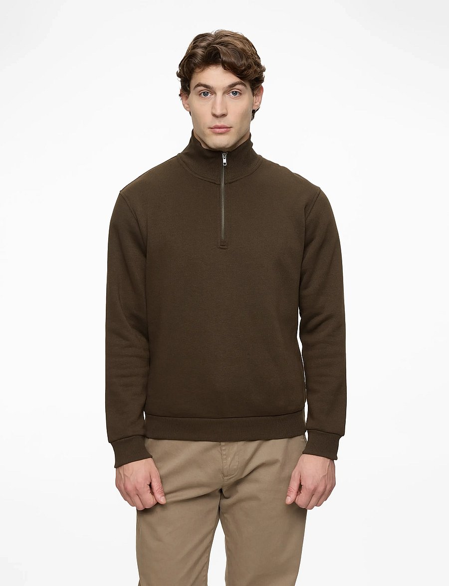 Jack & Jones - JJEBRADLEY SWEAT HALF ZIP NOOS - hettupeysur - delicioso - 0