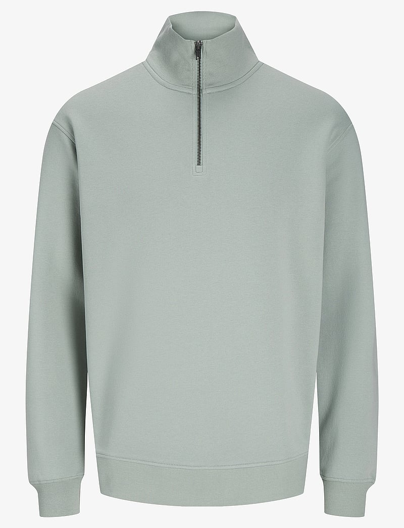 Jack & Jones - JJEBRADLEY SWEAT HALF ZIP NOOS - feriefavoritter - iceberg green - 1