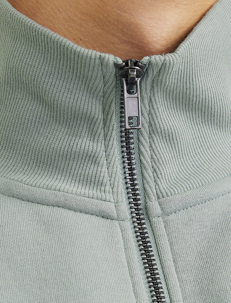 Jack & Jones - JJEBRADLEY SWEAT HALF ZIP NOOS - urlaubsfavoriten - iceberg green - 3