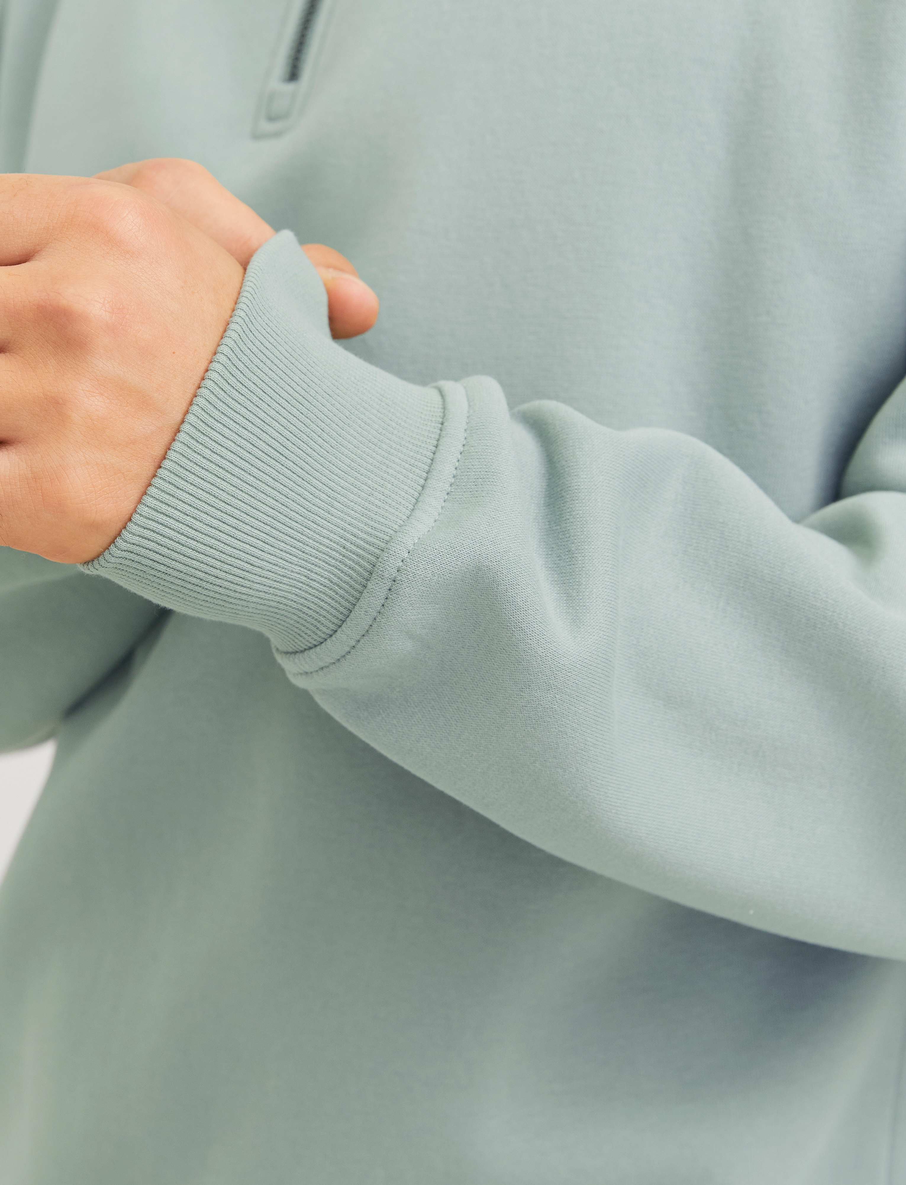 Jack & Jones - JJEBRADLEY SWEAT HALF ZIP NOOS - urlaubsfavoriten - iceberg green - 5