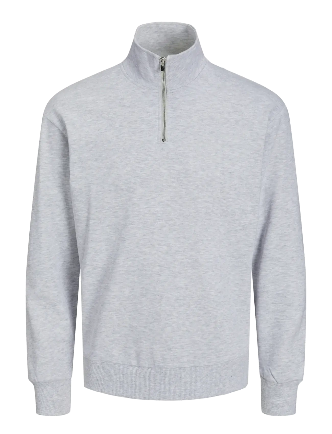 Jack & Jones JJEBRADLEY SWEAT HALF ZIP NOOS - Sweatshirts & hættetrøjer - LIGHT GREY MELANGE / grey