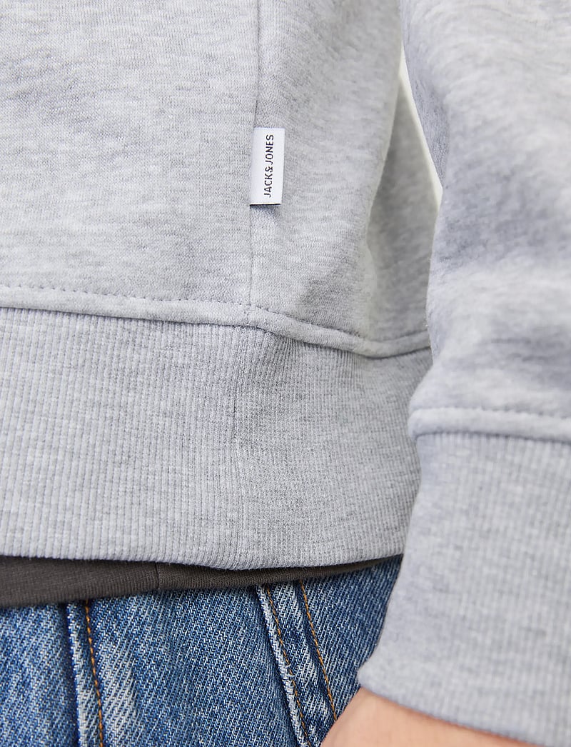 Jack & Jones - JJEBRADLEY SWEAT HALF ZIP NOOS - urlaubsfavoriten - light grey melange - 4