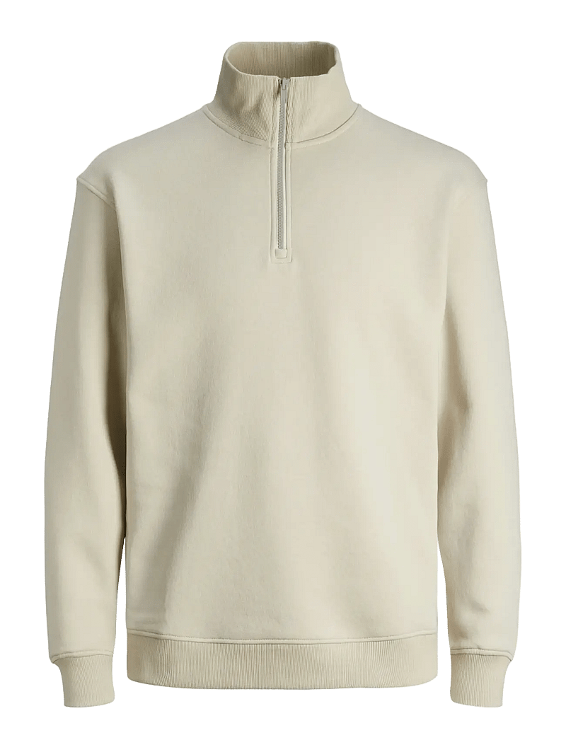 Jack & Jones - JJEBRADLEY SWEAT HALF ZIP NOOS - kollektioner - moonbeam - 1