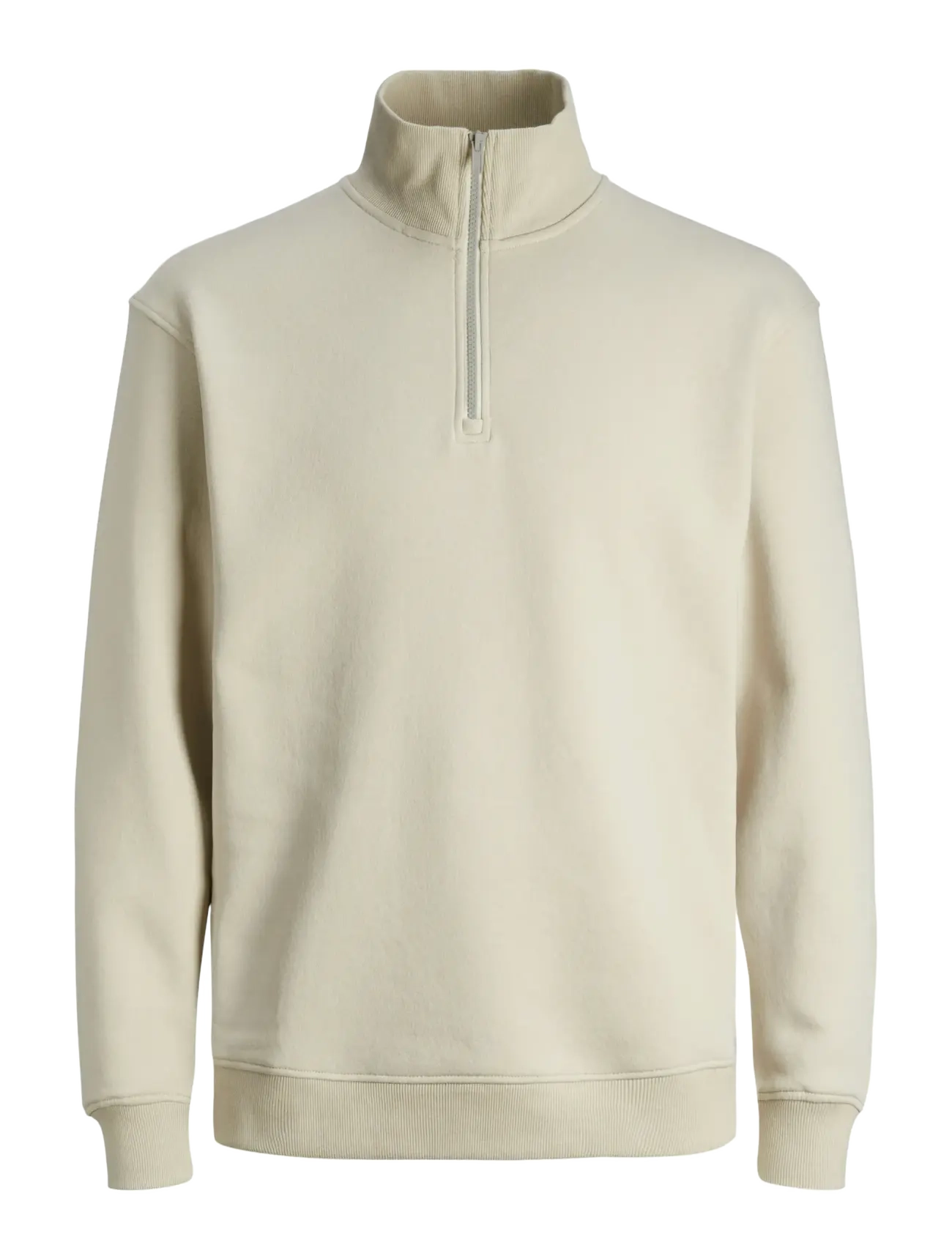 Jack & Jones JJEBRADLEY SWEAT HALF ZIP NOOS - Sweatshirts & hættetrøjer - MOONBEAM / cream
