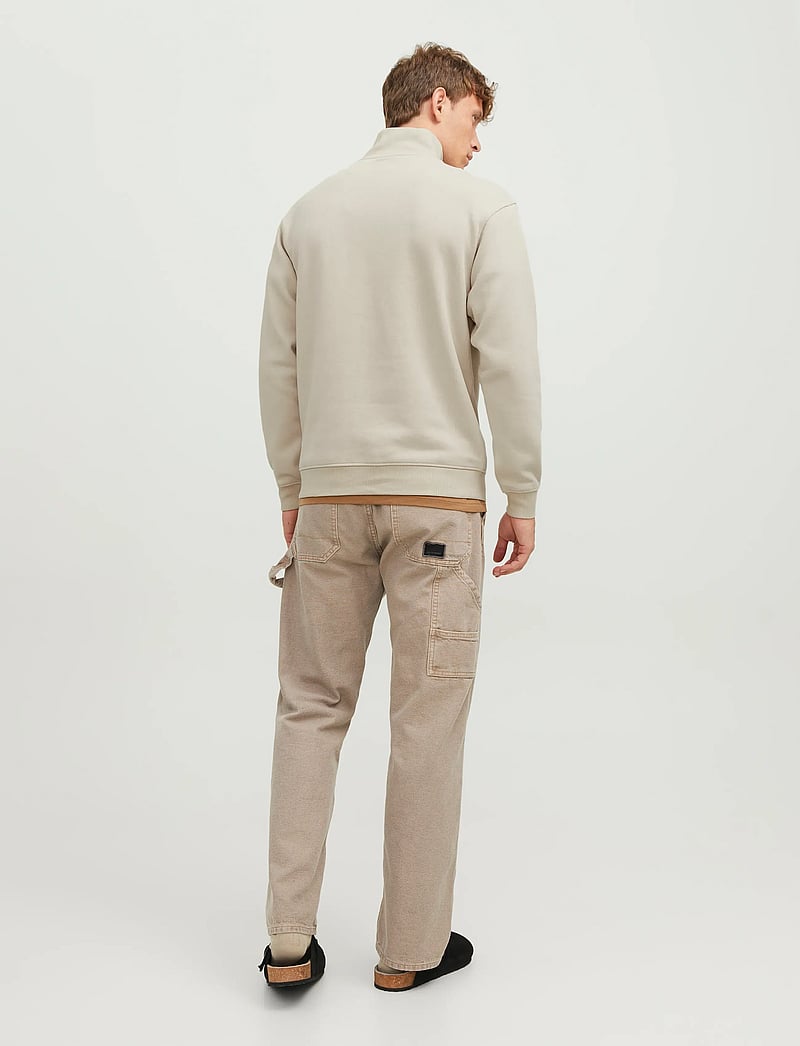 Jack & Jones - JJEBRADLEY SWEAT HALF ZIP NOOS - kollektioner - moonbeam - 2