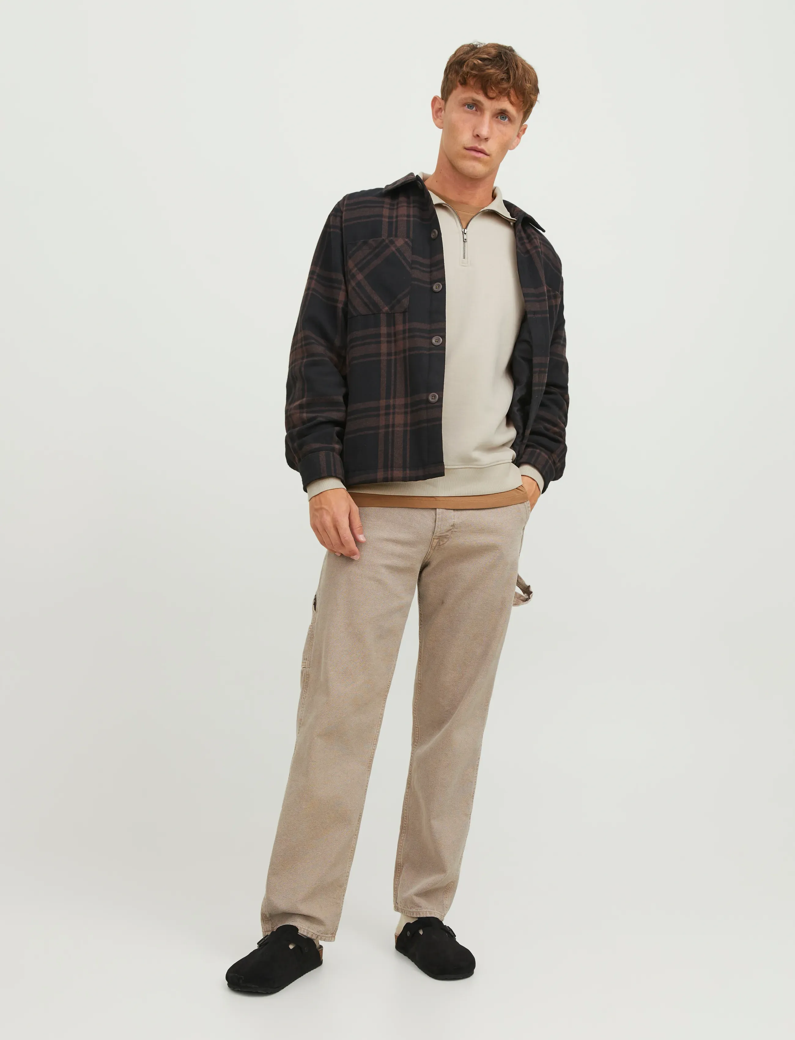 Jack & Jones - JJEBRADLEY SWEAT HALF ZIP NOOS - urlaubsfavoriten - moonbeam - 3
