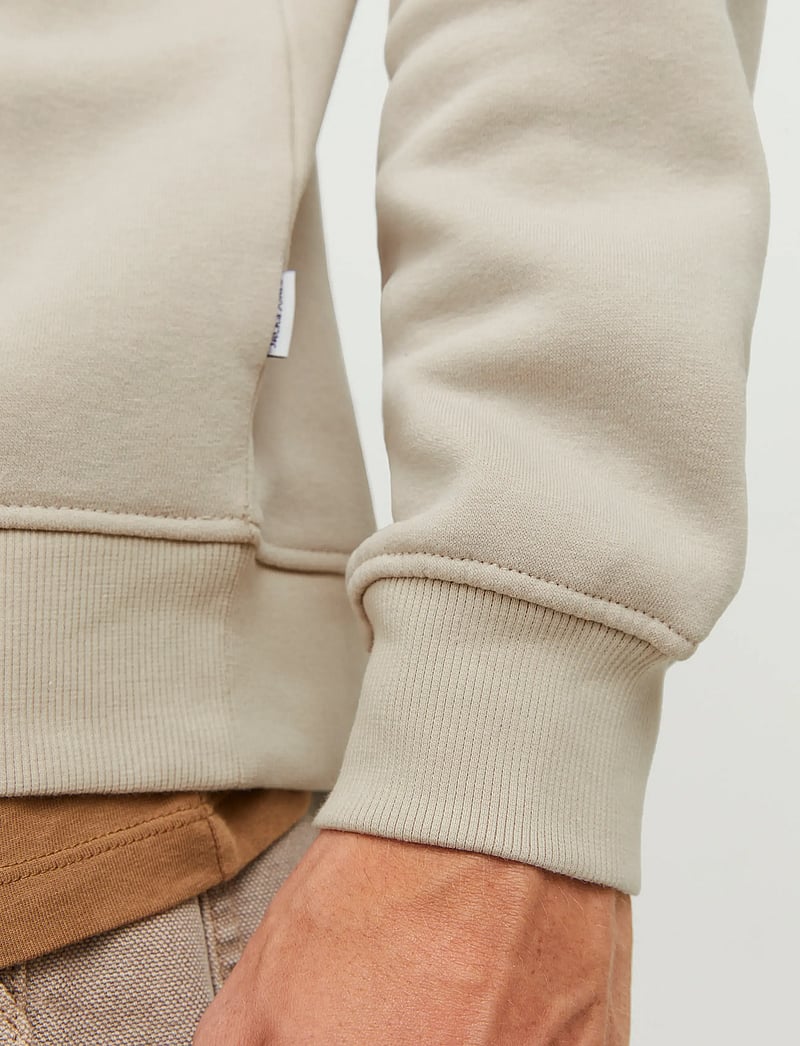 Jack & Jones - JJEBRADLEY SWEAT HALF ZIP NOOS - atostogų būtiniausi - moonbeam - 4