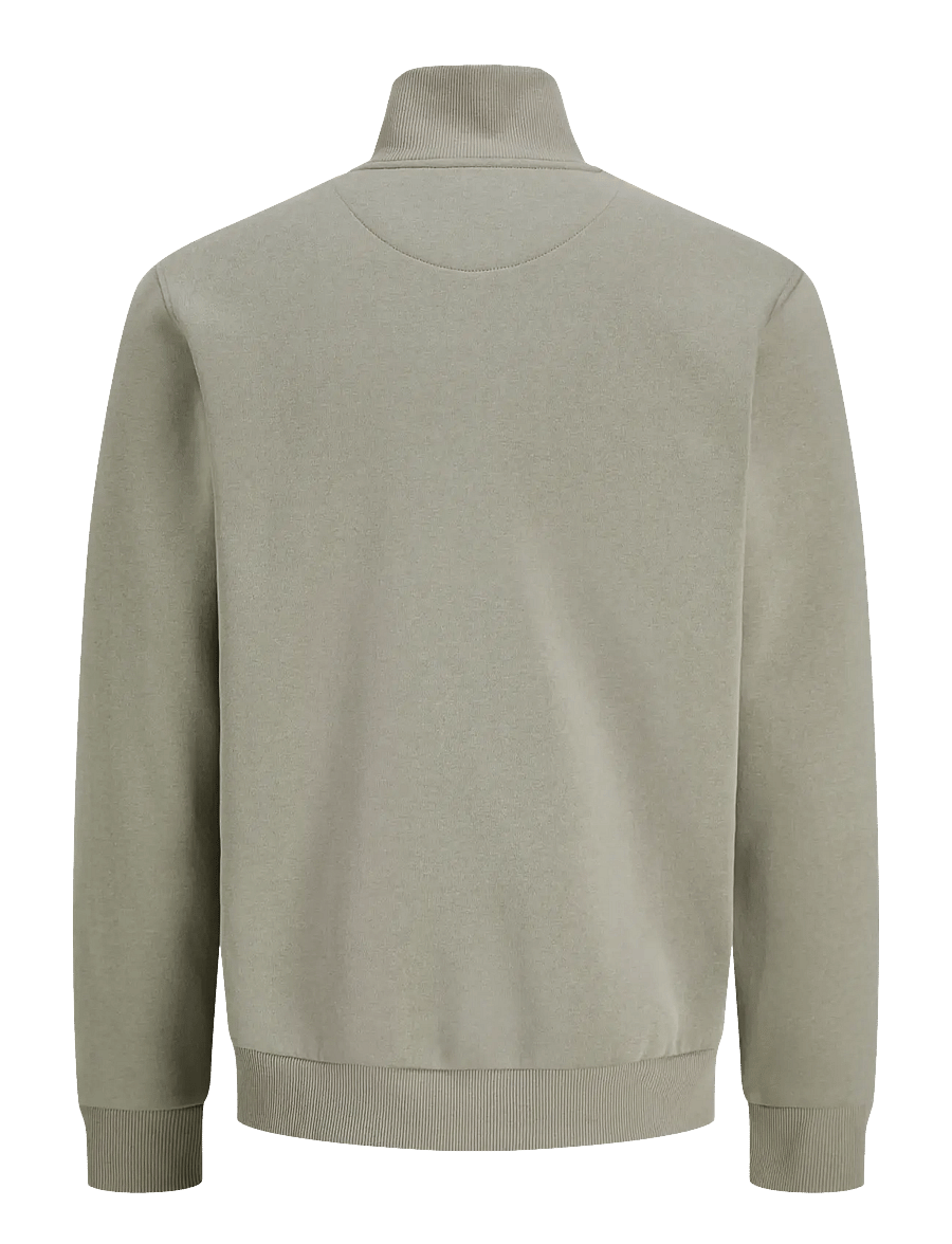 Jack & Jones - JJEBRADLEY SWEAT HALF ZIP NOOS - puhkuse põhitooted - vetiver - 2