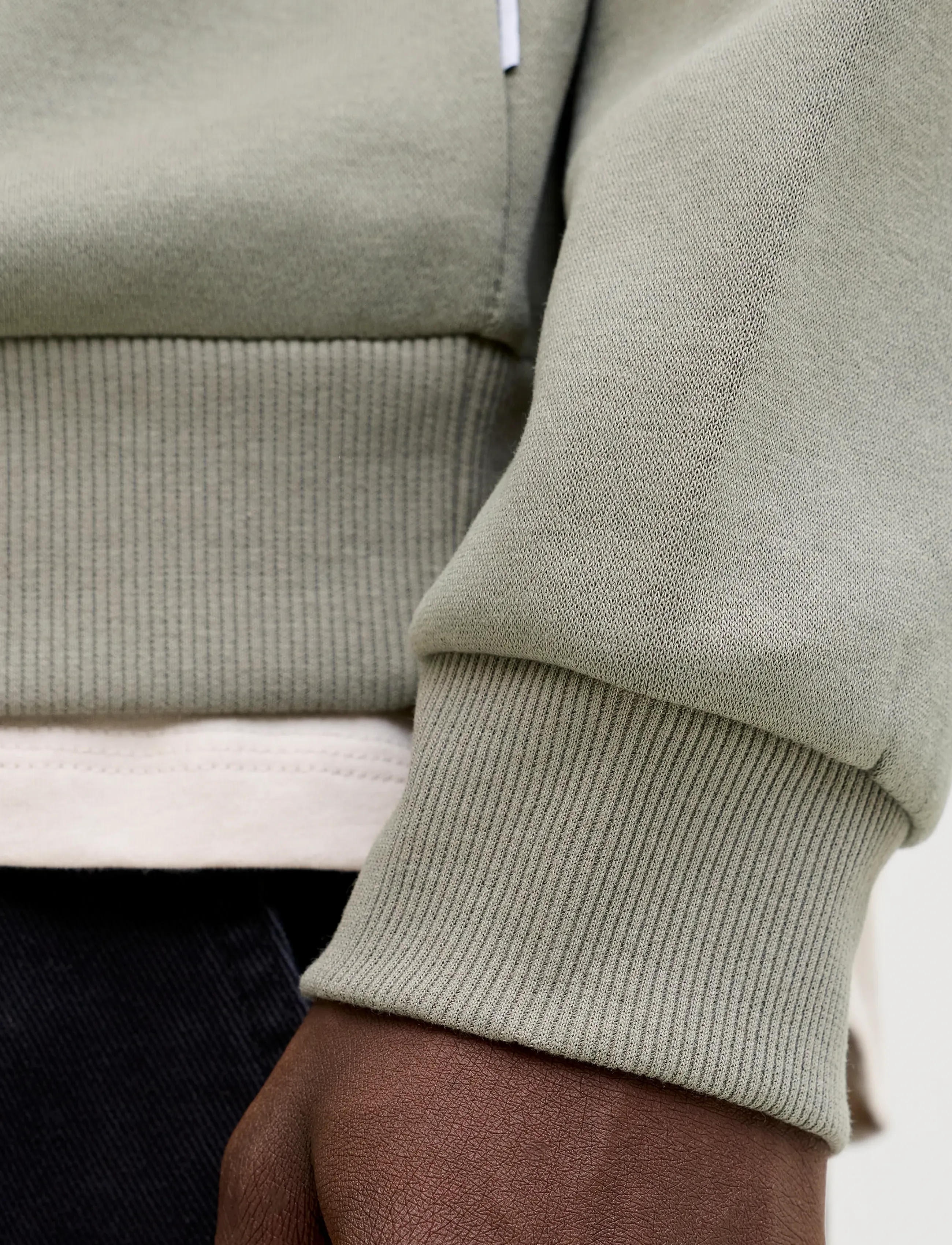 Jack & Jones - JJEBRADLEY SWEAT HALF ZIP NOOS - puhkuse põhitooted - vetiver - 5