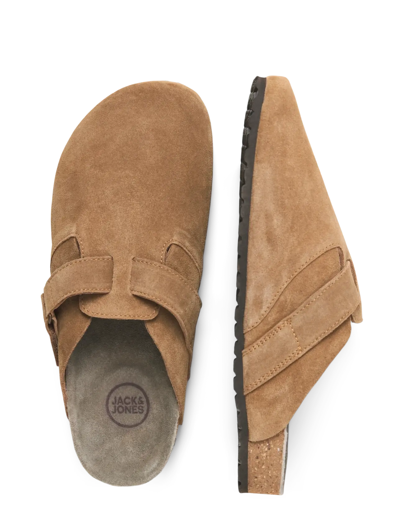 Jack & Jones - JFWLOUIS SUEDE MULE - vīriešiem - cognac - 4