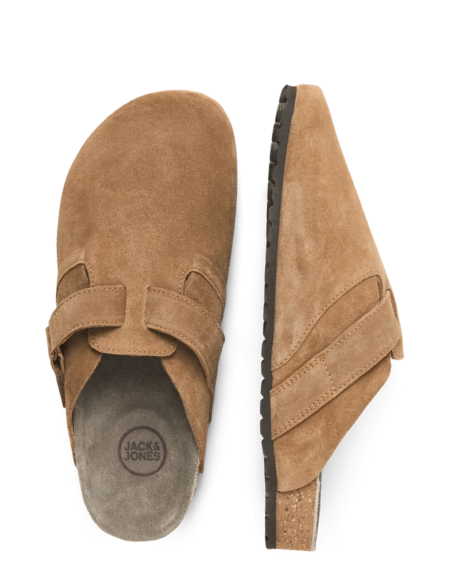 Jack & Jones - JFWLOUIS SUEDE MULE - mules & clogs - cognac - 4