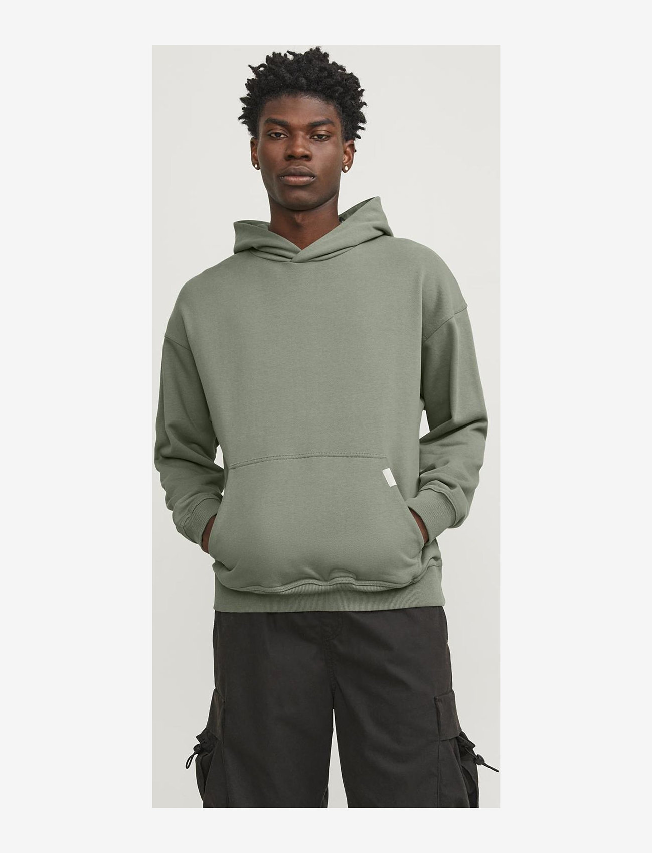 Jack & Jones - JCOCOLLECTIVE SWEAT HOOD NOOS - agave green - 0