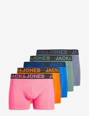 Jack & Jones - JACSETH SOLID TRUNKS 5 PACK BOX - najniższe ceny - victoria blue - 0