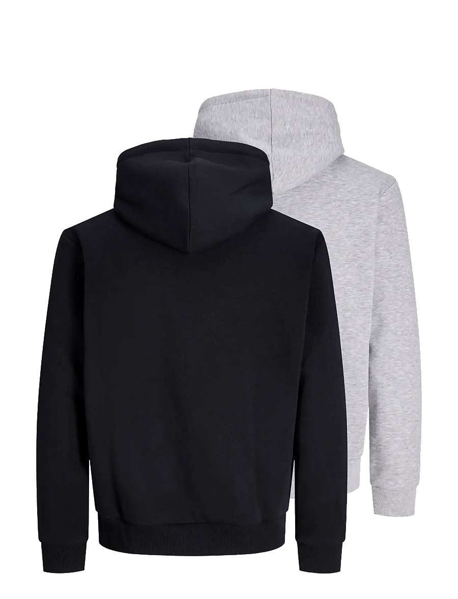 Jack & Jones - JJEBRADLEY SWEAT HOOD 2PK MP - black - 2