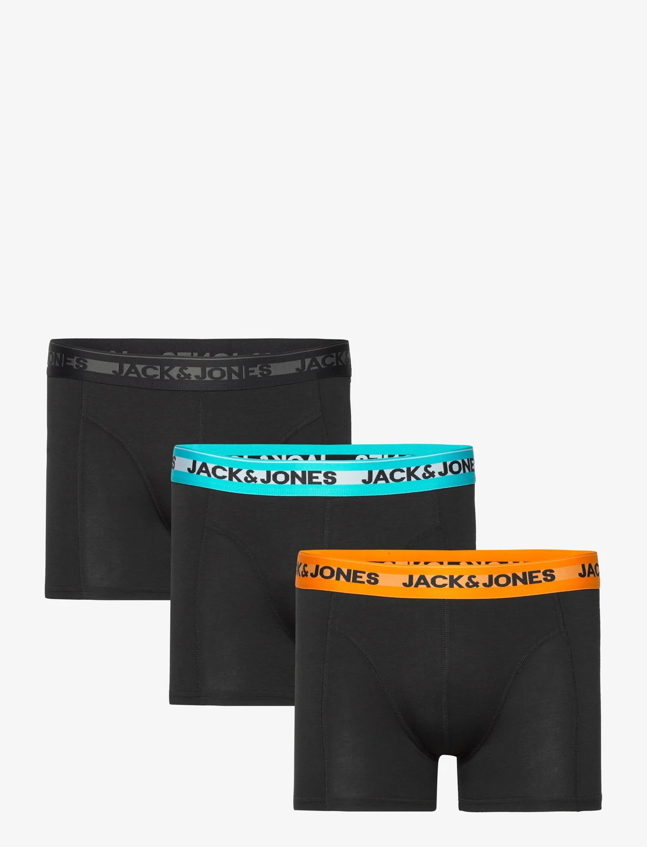 Jack & Jones - JACHUDSON BAMBOO TRUNKS 3 PACK - lägsta priserna - black - 0