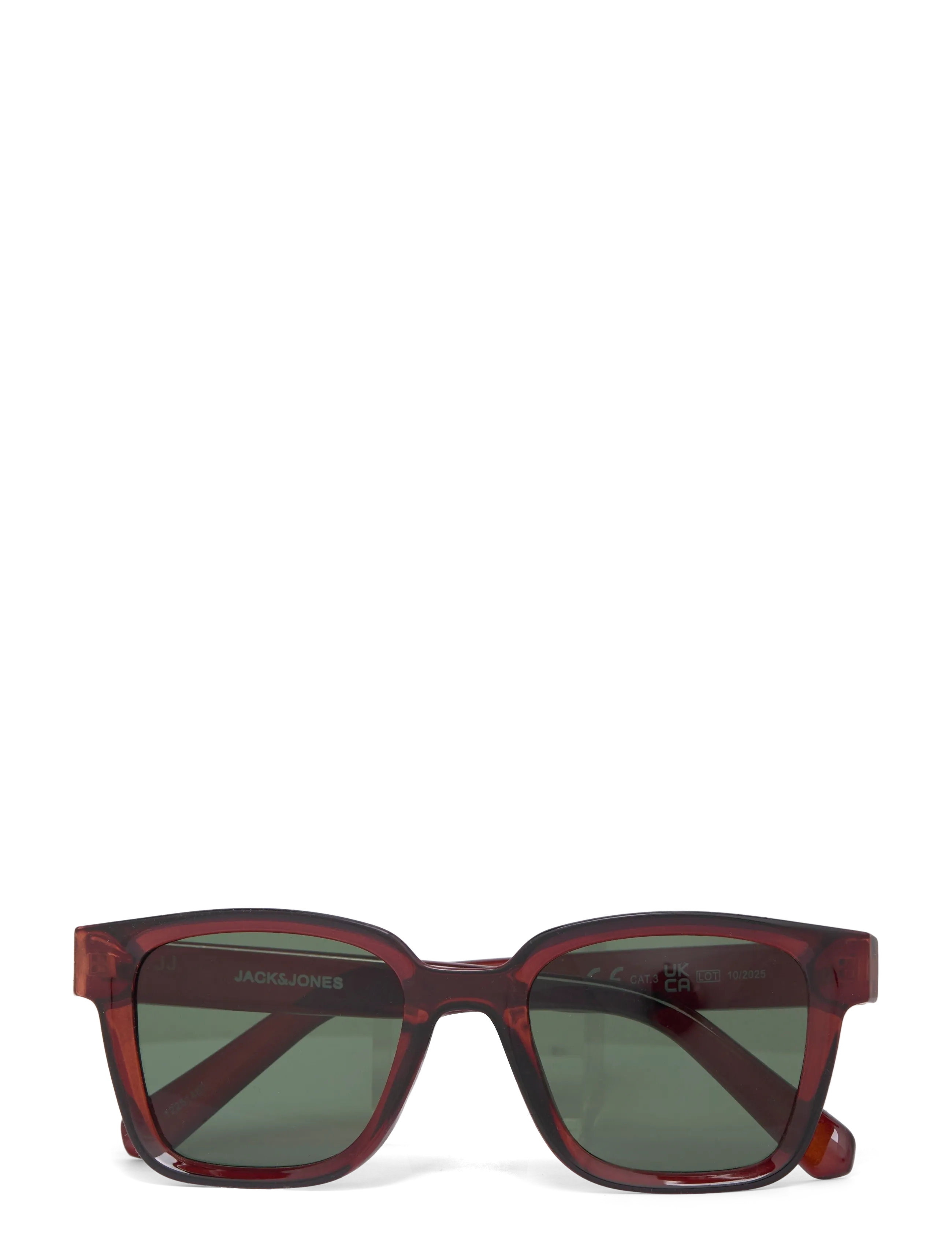 Jack & Jones Jacpontus Sunglasses Noos, One Size, Sunglasses, Braun - D-frame- Wayfarer Männerswear