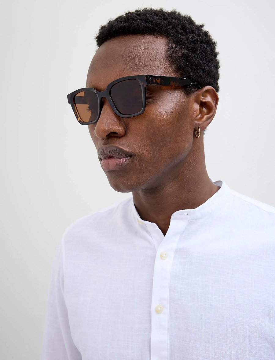 Jack & Jones - JACPONTUS SUNGLASSES NOOS - d-form - brown sugar - 0