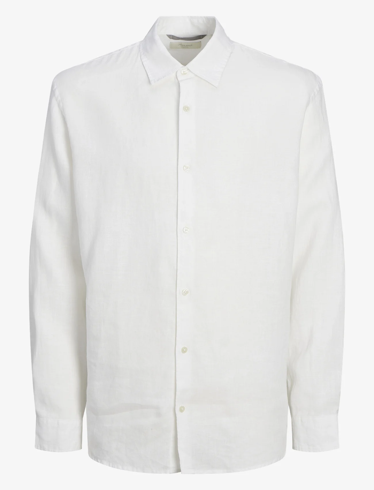 Jack & Jones - JPRCCLAWRENCE LINEN SHIRT L/S SN - linen shirts - bright white - 1