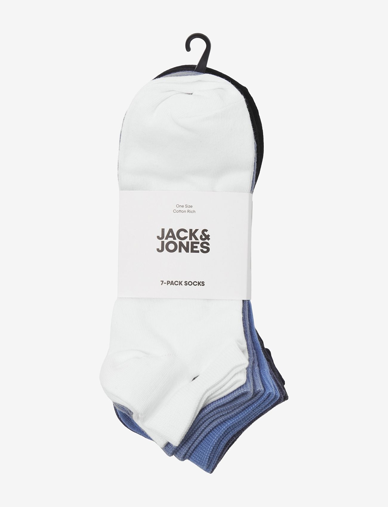 Jack & Jones - JACBASS SOLID SHORT SOCKS 7 PACK - alhaisimmat hinnat - vintage indigo - 1