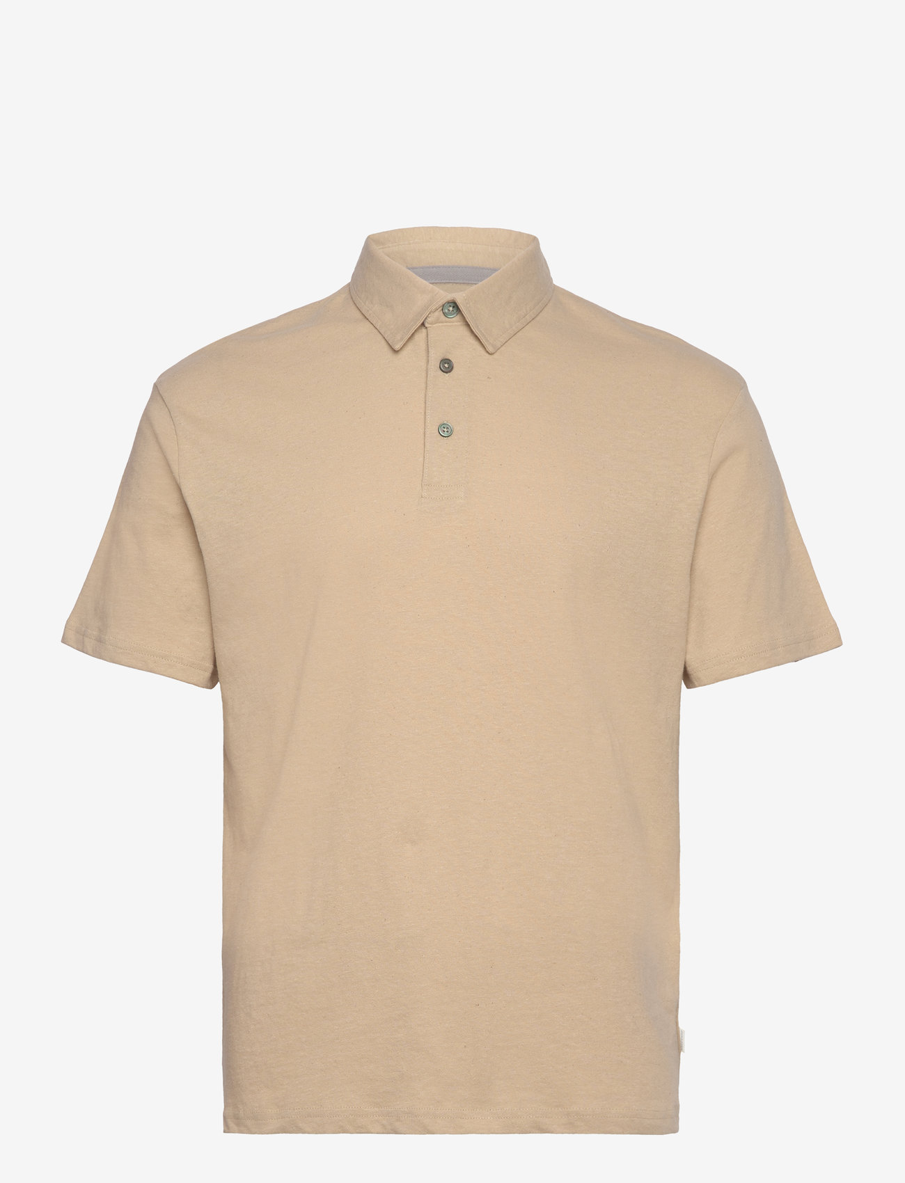 Jack & Jones - JPRCC SOFT LINEN BLEND SS POLO - laveste priser - fields of rye - 0