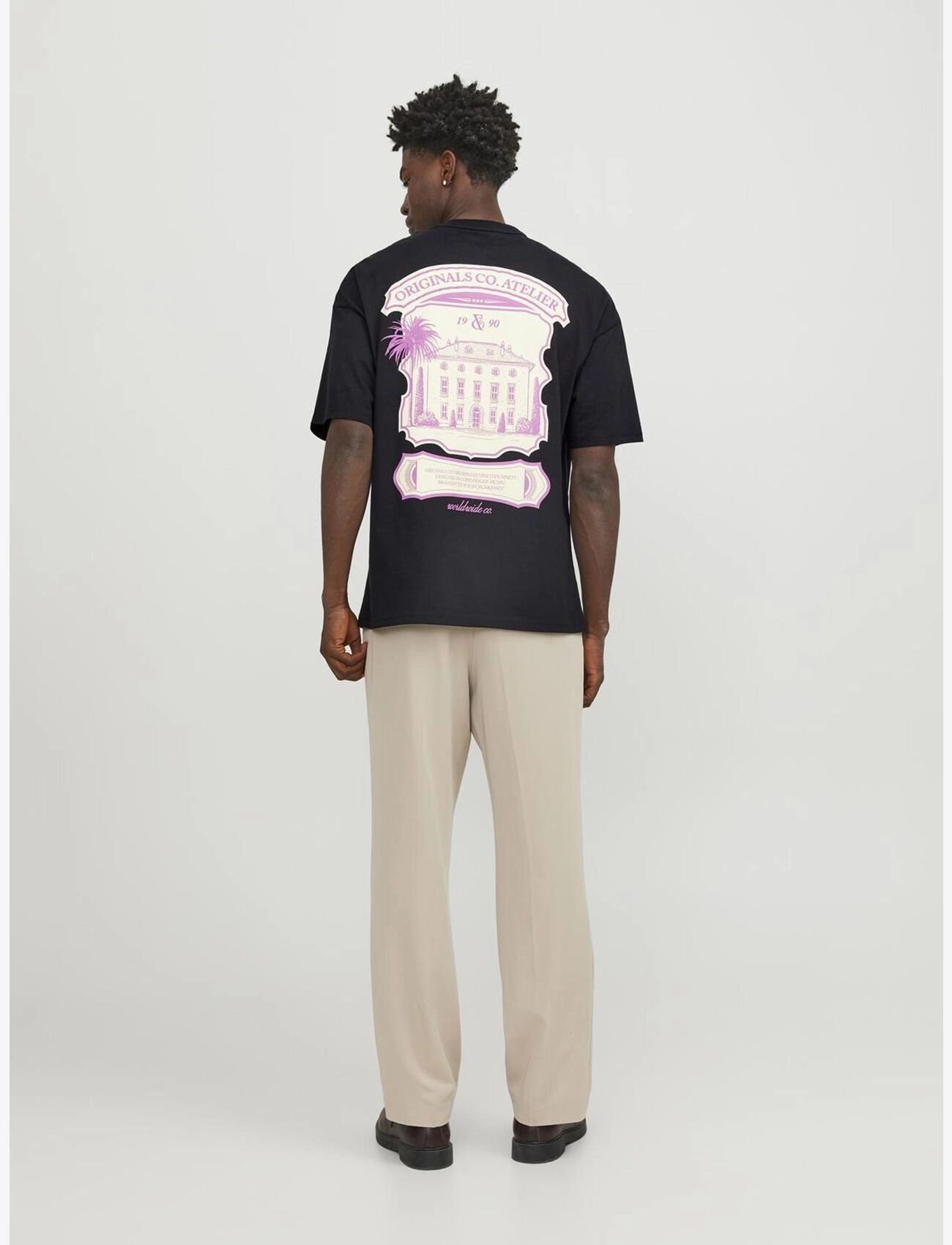Jack & Jones - JORSANTORINI GRAPHIC TEE SS CREW NECK SN - black - 3