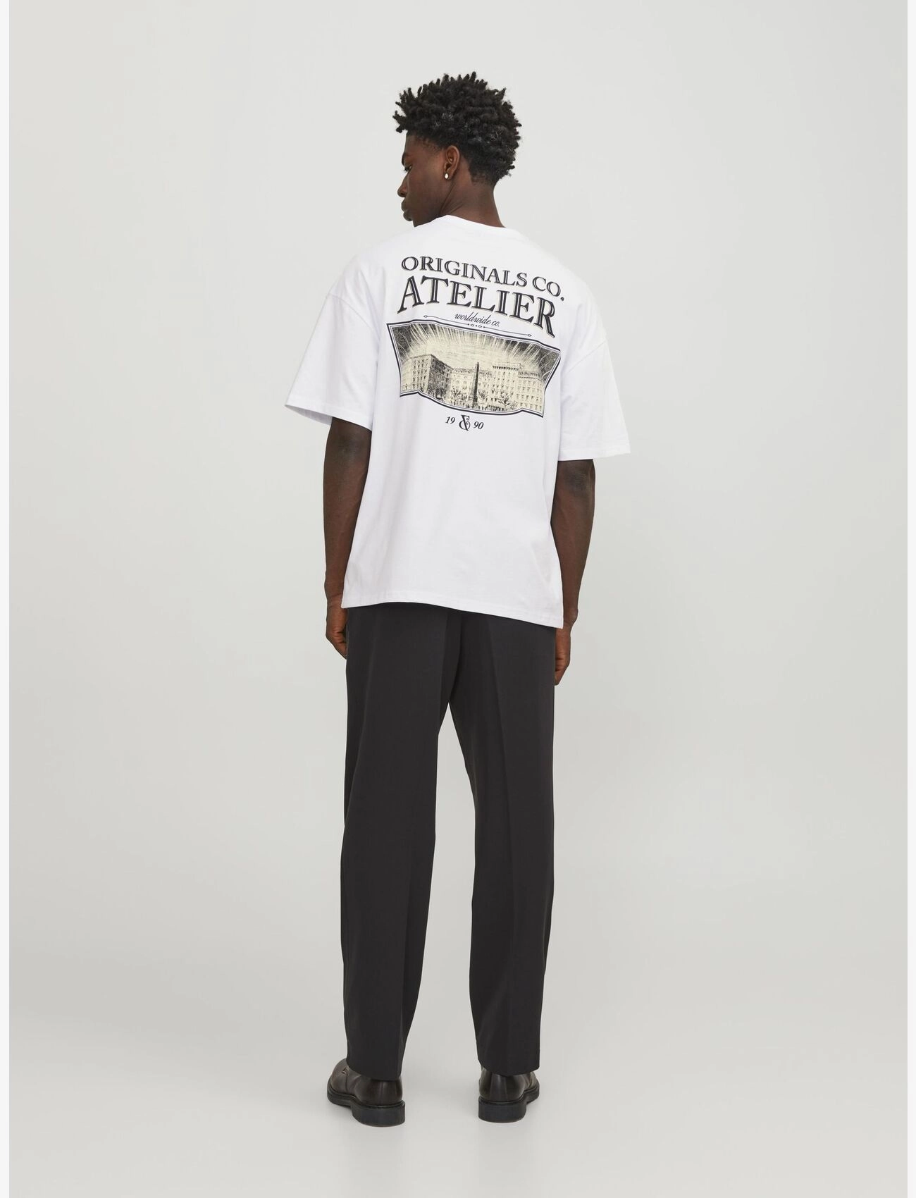 Jack & Jones - JORSANTORINI GRAPHIC TEE SS CREW NECK SN - bright white - 4
