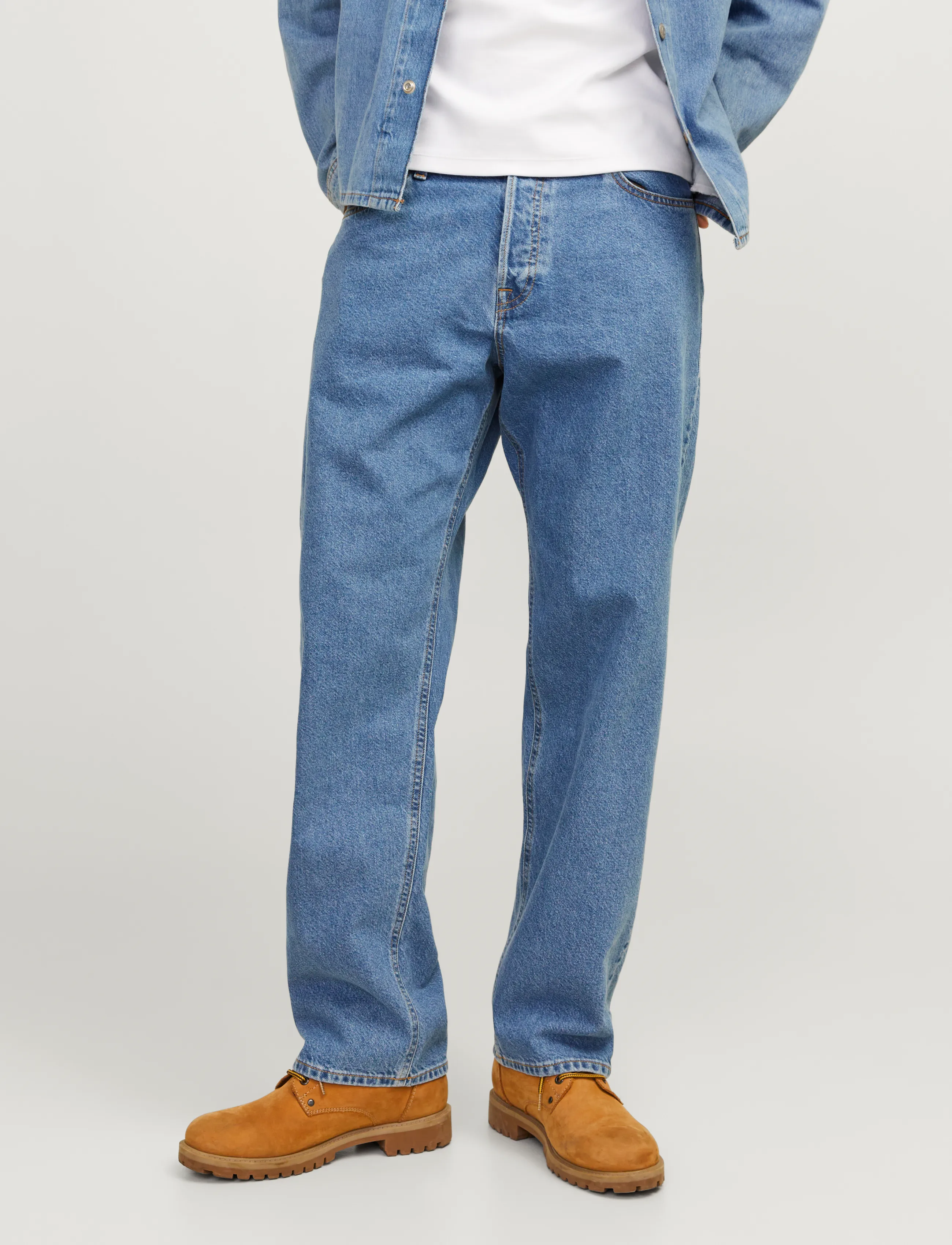 Jack & Jones JJIEDDIE JJBASIC SQ 735 NOOS - Riided - BLUE DENIM / blue