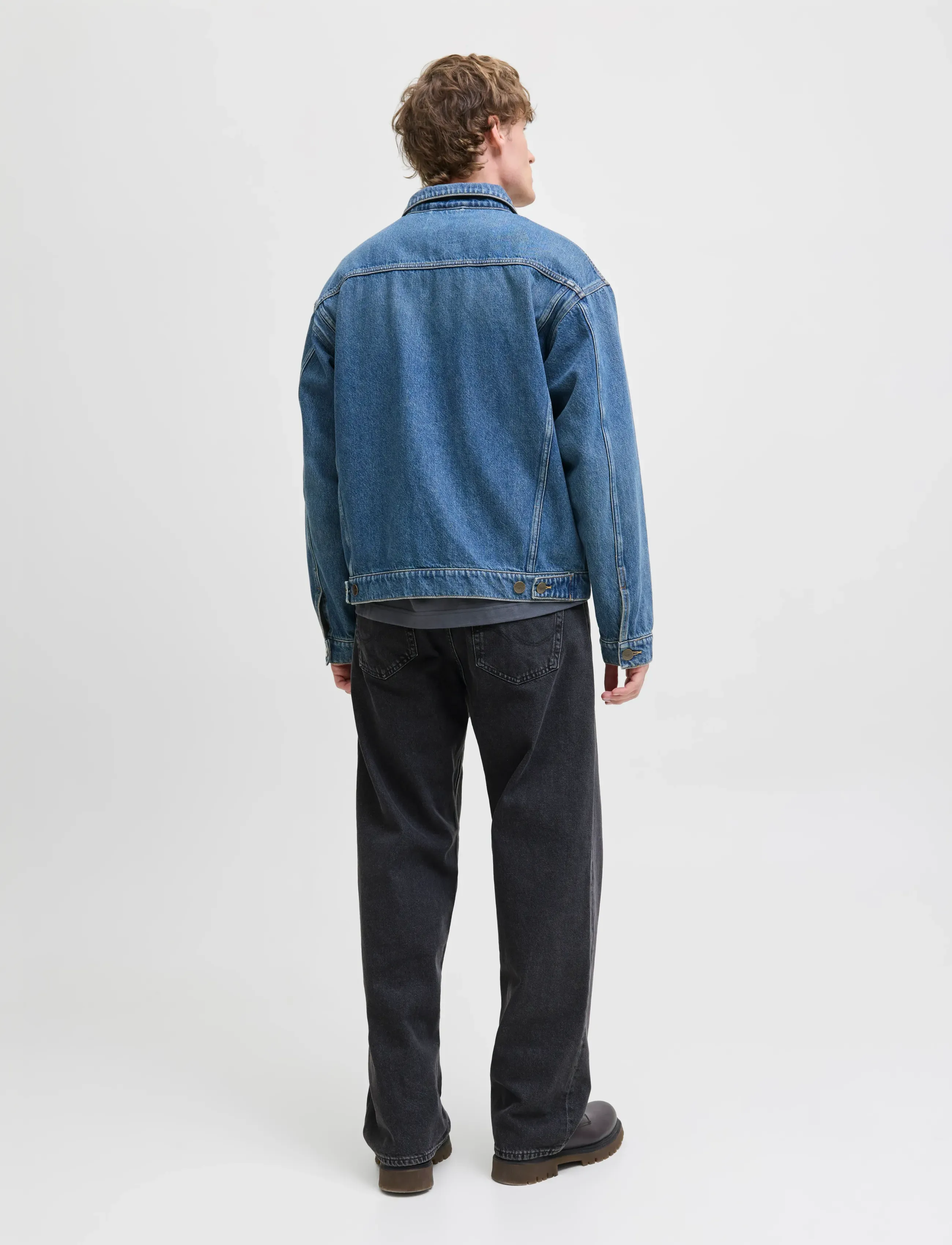 Jack & Jones - JJIALEX JJBASIC SQ 737 NOOS - loose jeans - black denim - 3