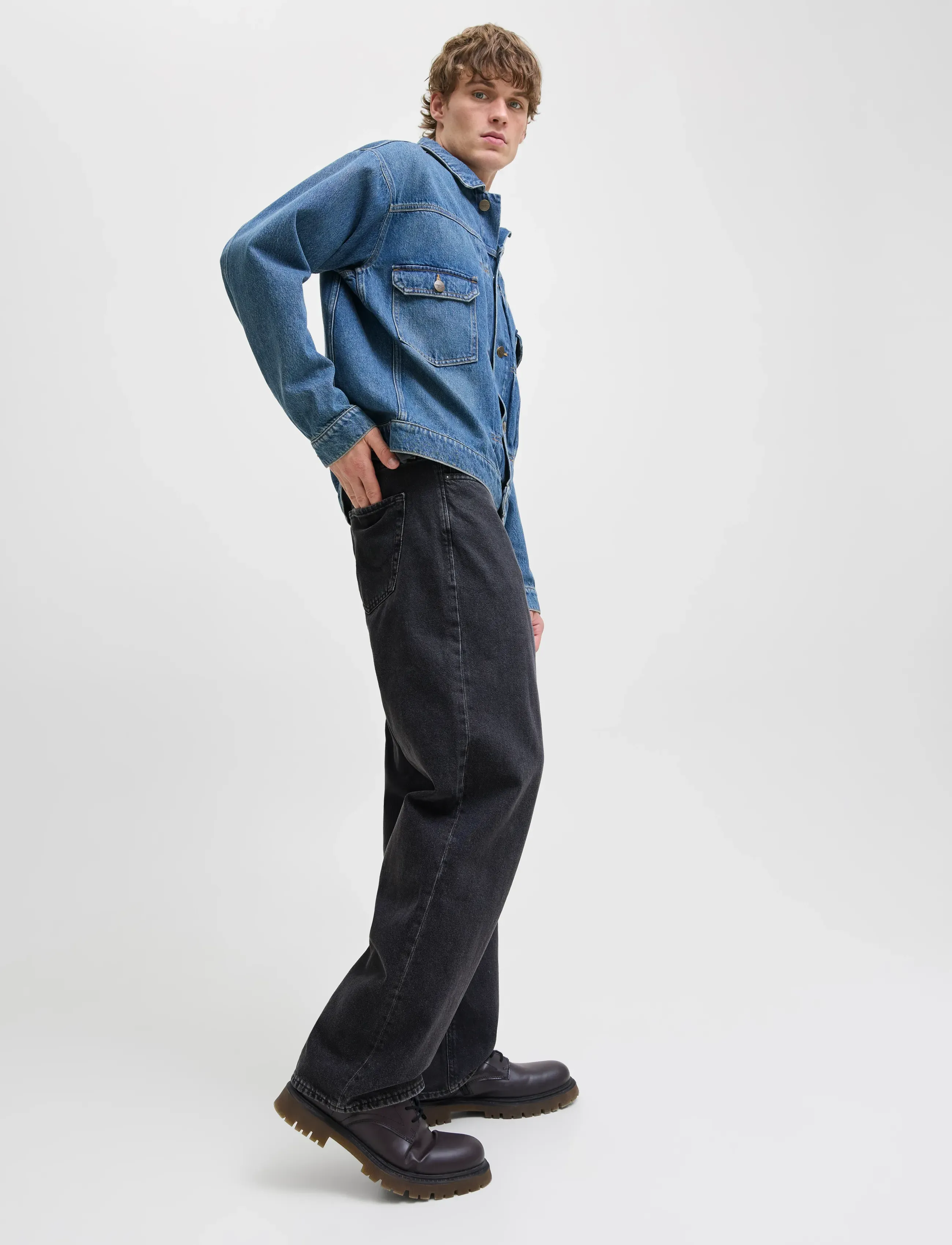 JACK & JONES Jjialex Jjbasic Sq 737 Noos relaxed fit jeans herr – bild 5