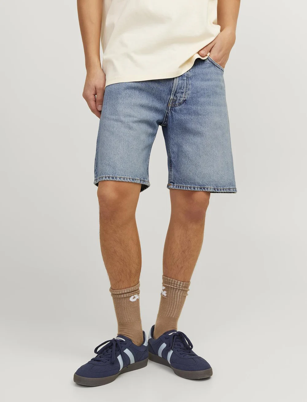 Jack & Jones - JJICHRIS JJCOOPER SHORTS SBD 920 SN - jeans shorts - blue denim - 0