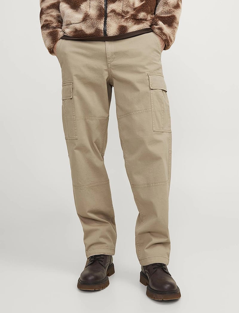 Jack & Jones - JPSTKARL HARLOW CARGO NOOS - cargohose - crockery - 0