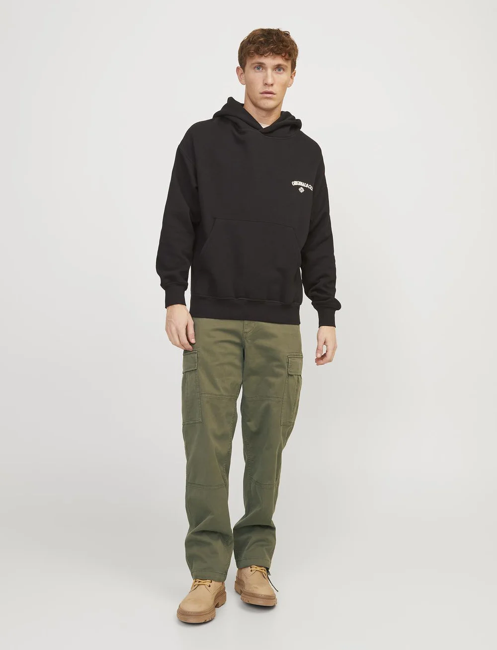 Jack & Jones - JPSTKARL JJHARLOW CARGO NOOS - cargobyxor - dusty olive - 4