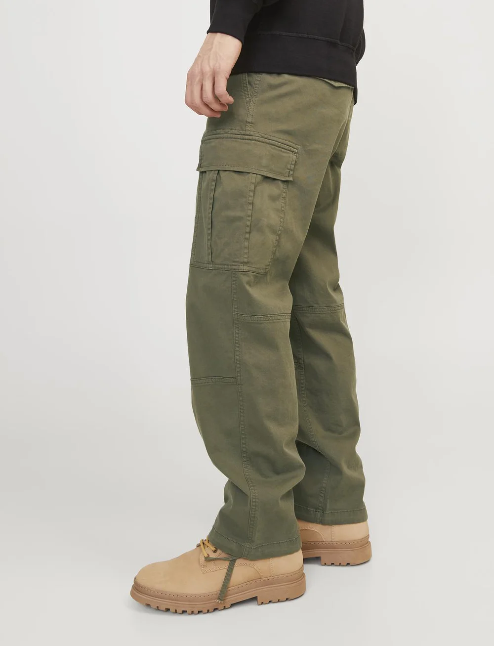 Jack & Jones - JPSTKARL JJHARLOW CARGO NOOS - cargobyxor - dusty olive - 5