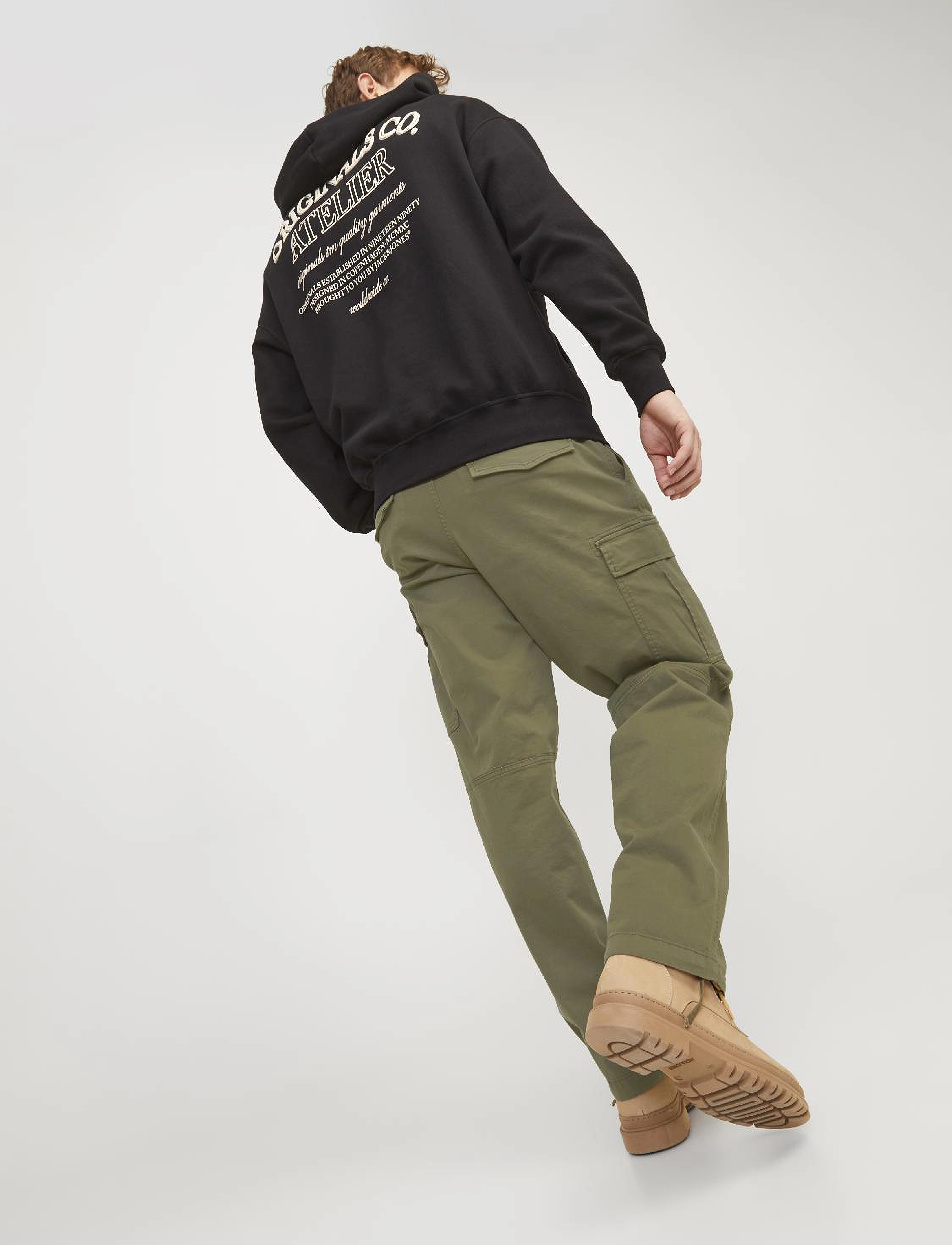 Jack & Jones - JPSTKARL JJHARLOW CARGO NOOS - dusty olive - 5