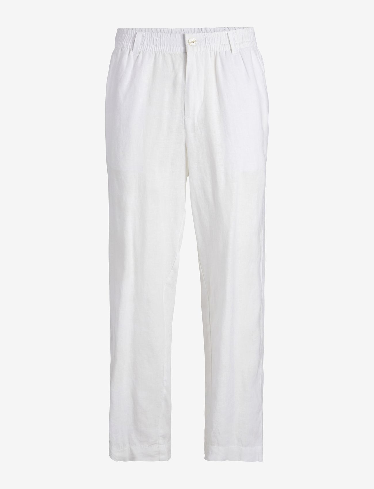 Jack & Jones - JPSTKARL LAWRENCE LINEN CHINO SN - linnebyxor - bright white - 1