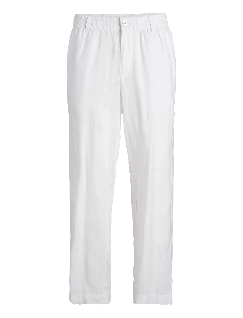 Jack & Jones - JPSTKARL LAWRENCE LINEN CHINO SN - leinenhosen - bright white - 1