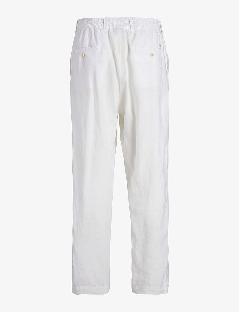Jack & Jones - JPSTKARL LAWRENCE LINEN CHINO SN - linnebyxor - bright white - 2
