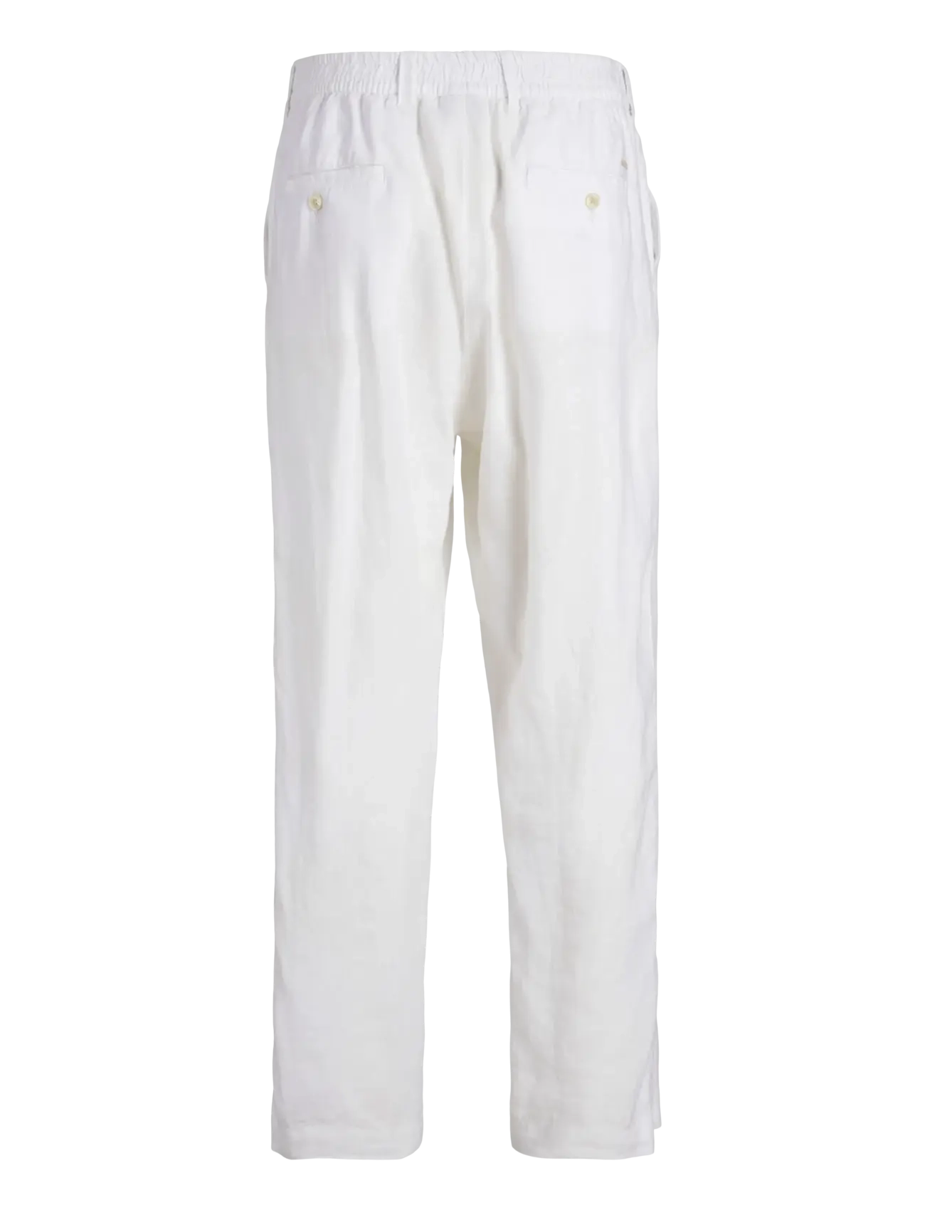 Jack & Jones - JPSTKARL LAWRENCE LINEN CHINO SN - hørbukser - bright white - 2