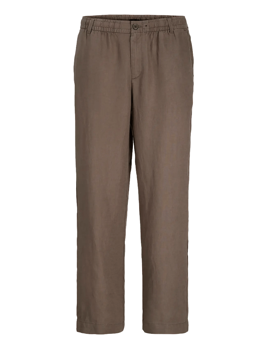 Jack & Jones - JPSTKARL LAWRENCE LINEN CHINO SN - hørbukser - morel - 1