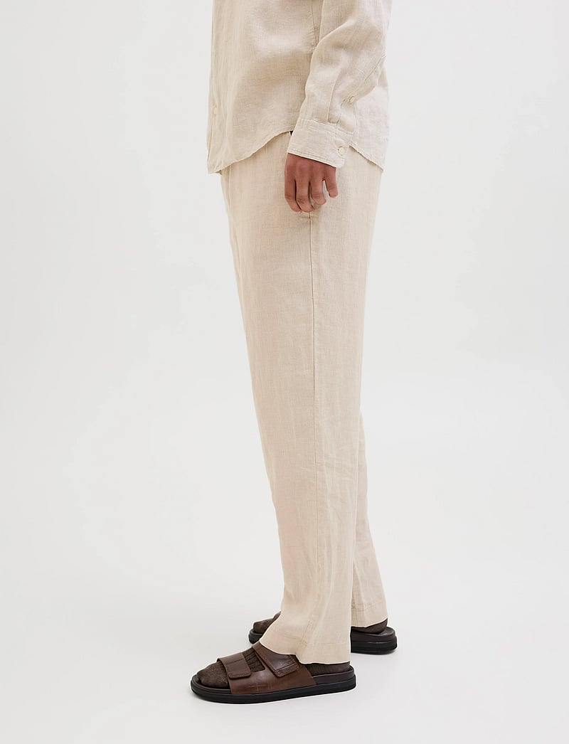 Jack & Jones - JPSTKARL LAWRENCE LINEN CHINO SN - linased püksid - silver lining - 5