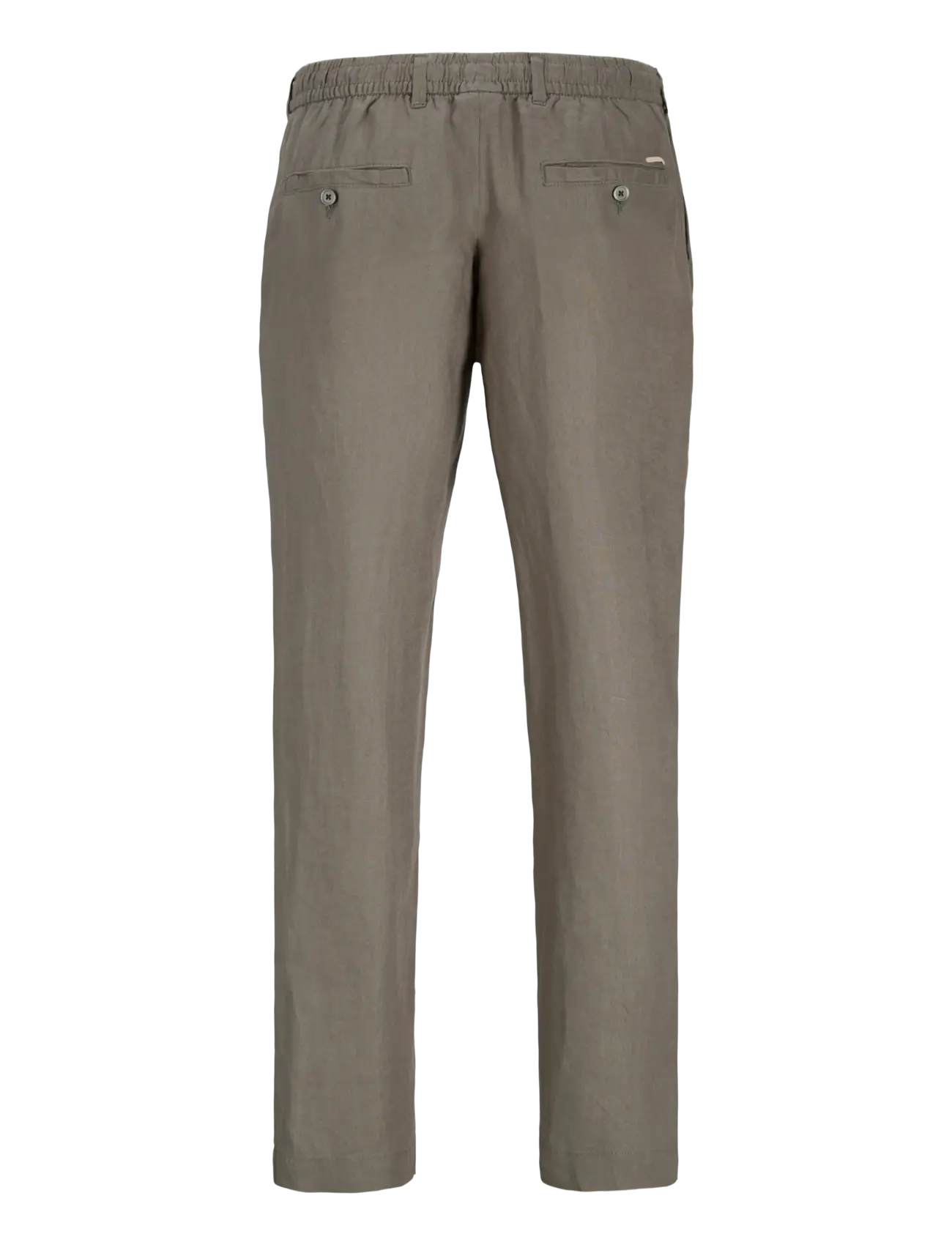 Jack & Jones - JPSTKARL LAWRENCE LINEN CHINO SN - hørbukser - smokey olive - 2