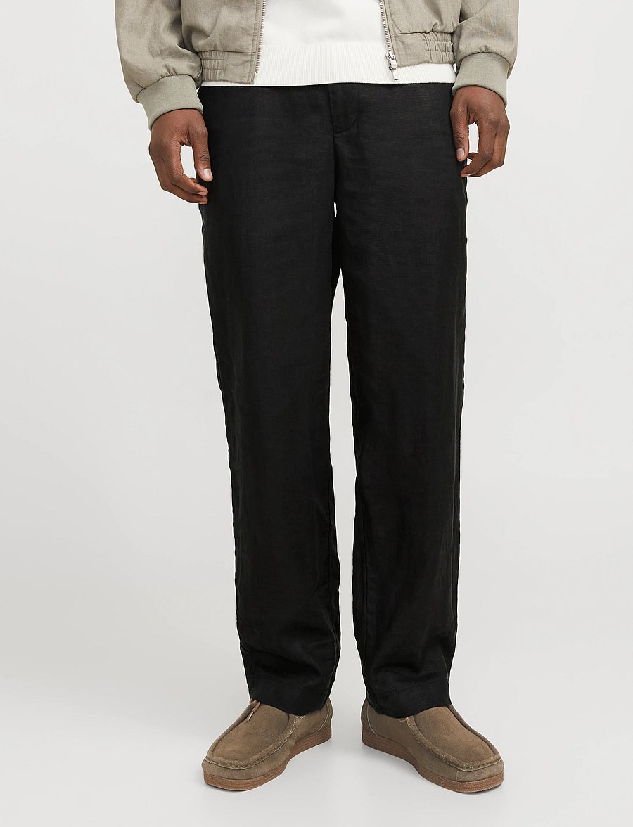 Jack & Jones - JPSTKARL LAWRENCE LINEN CHINO SN - leinenhosen - tap shoe - 0