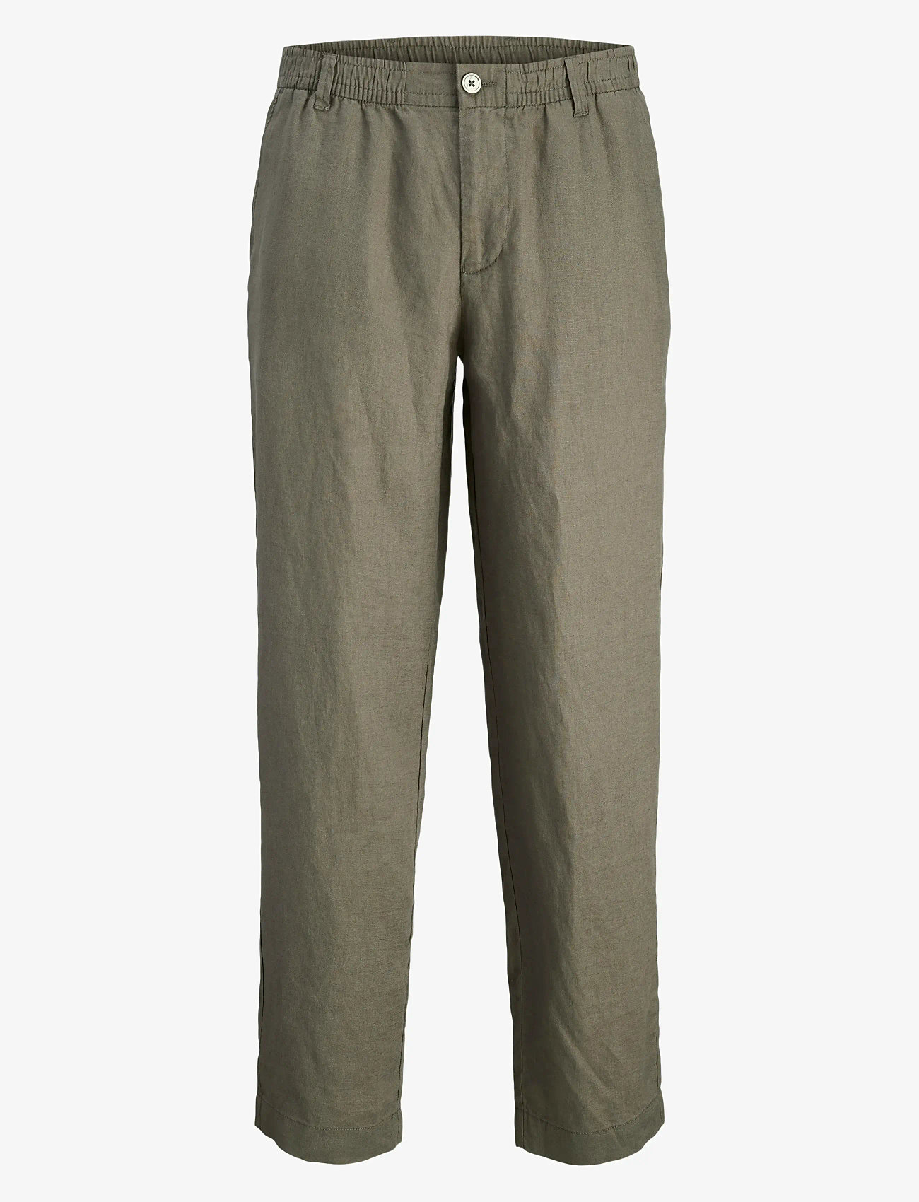 Jack & Jones - JPSTKARL LAWRENCE LINEN CHINO SN - leinenhosen - tea leaf - 1