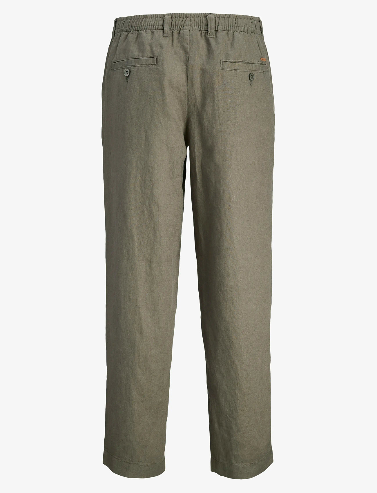 Jack & Jones - JPSTKARL LAWRENCE LINEN CHINO SN - leinenhosen - tea leaf - 2