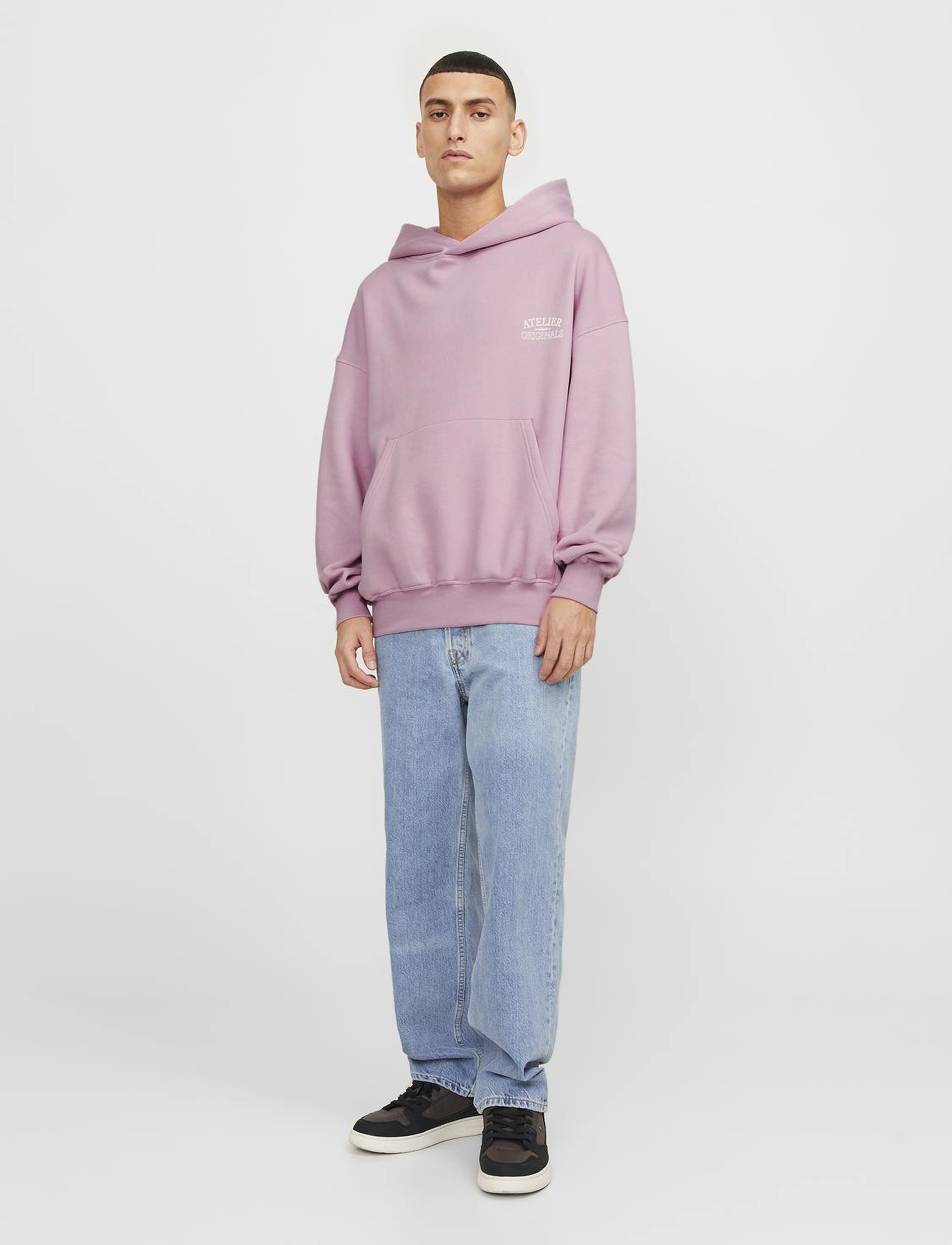 Jack & Jones - JORSANTORINI GRAPHIC SWEAT HOOD SN - pink nectar - 5
